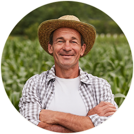 farmer in field